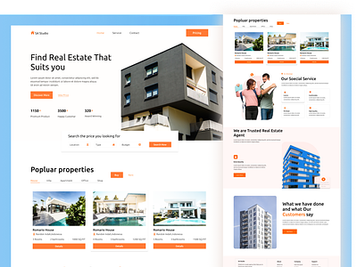 Properties selling design.. design elementor elementor templates ui ui design uxui web wordpress