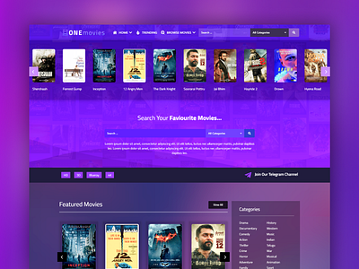 Movie Database Onemovies Wordpress Themes - Web Design