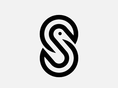 S for Swan brandidentity branding business design logo logodesign logoidentity logomaker logomark monogram logo