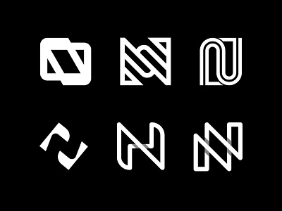 N monogram business custimlogo design graphic design letter logo logotype mark monogram monoline negativespace type