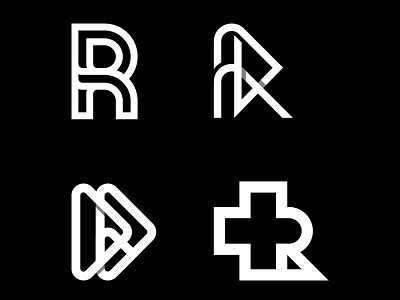 R monogram corporatelogo graphic design letterr logo logomark logotype mark minimal monogram negativespace