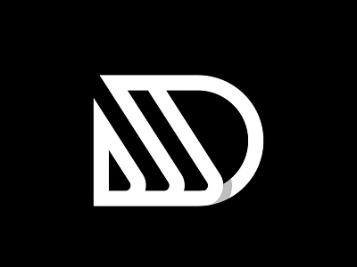DJ monogram business design graphic design lettermark logo mark minimal monogram negativespace