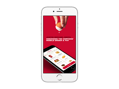 Designing Tim Hortons' Mobile Order & Pay app coffee donuts interaction ios mobile prototype ui ux visual