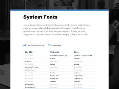System Fonts fonts linux mac typefaces ui ux windows