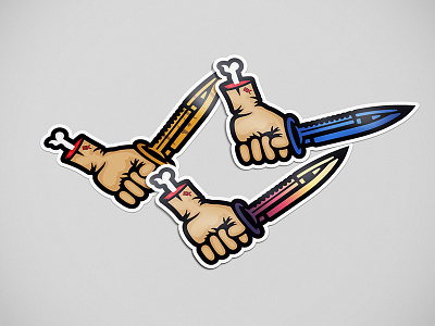 ElementalKnives Sticker blood csgo knife sticker