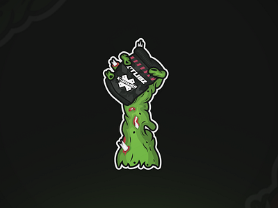 Sticker design for XGamerEnergy energy sticker zombie