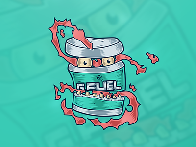 30 Min illustration "Gfuel" energy gfuel illustration monster