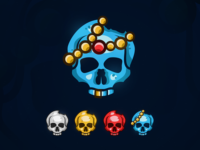 Skulls jewelry pirates red skulls
