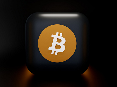 Bitcoin - 3D icon illustration