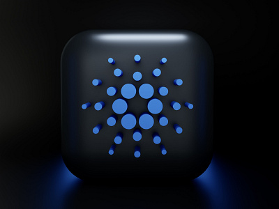 Cardano - 3D icon illustration