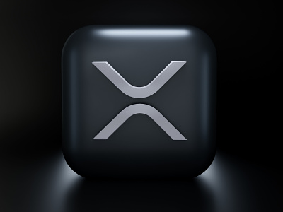XRP Ripple - 3D icon illustration