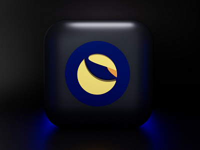 Terra LUNA - 3D icon illustration