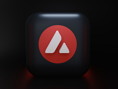 Avalanche - 3D icon illustration 3d avalanche bitcoin blender 3d crypto design ethereum logo