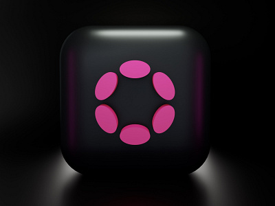 Polkadot - 3D icon illustration