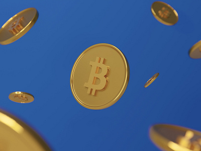 Bitcoins 3d bitcoin blender blender 3d blender render btc coin crypto cryptocurrency illustration logo