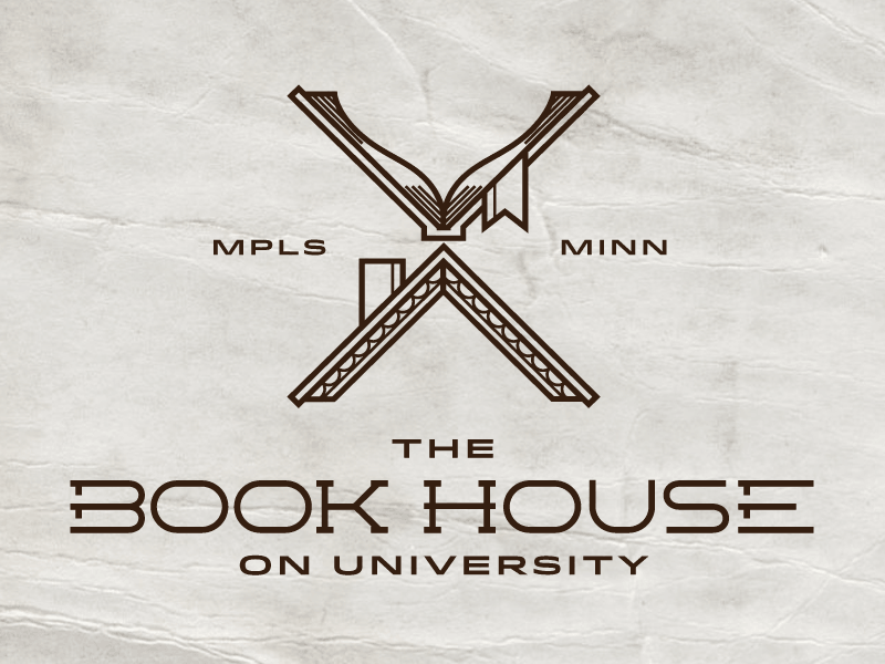 The Book House - Logo (.gif) book book house bookmark chimney hardcore house identity idlewild logo minnesota slab serif x