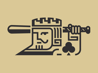 Art Deco King of Clubs