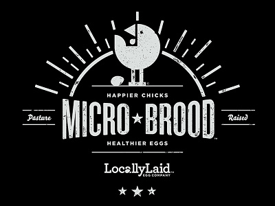 Micro-Brood Chicken Shirt locally laid microbrood pasture raised shirt texture wordplay