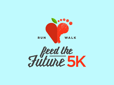 Feed The Future 5K – Logo 5k apple bite colorado denver feed foot future heart logo race