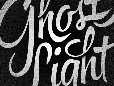Ghost Light ghost handwriting light script shadow swash typography wordmark