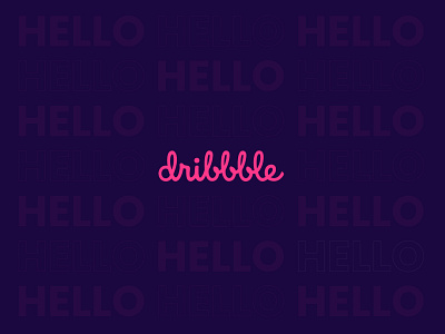 Intro colorful debut hellodribbble typography