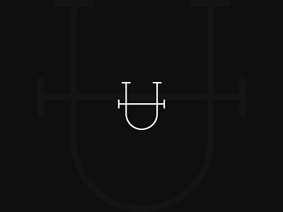 H-U Monogram Logo branding inicial logo monogram