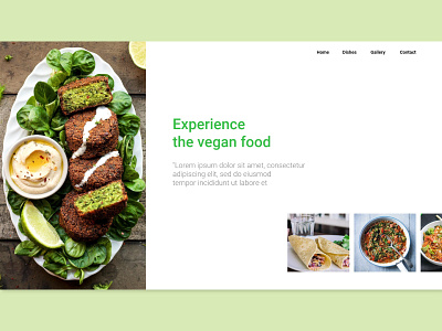 VEGAN UI UX colorful ui ux vegan vegetables webdesign