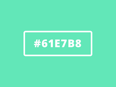 #61E7B8 color flat teal