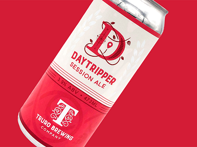 Daytripper Session Ale - Truro Brewing Co beer beer can branding canada logo design nova scotia package typography