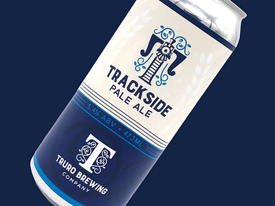 Trackside Pale Ale - Truro Brewing Co beer beer label brand canada halifax logo package design