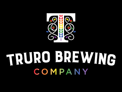 Pride logo for Truro Brewing Company. brand canada flag lgbtq logo nova scotia pride pride design rainbow truro