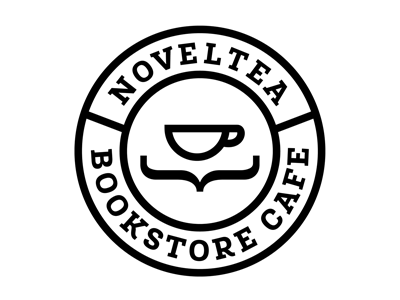 NovelTea Bookstore Cafe books bookstore cafe canada clean coffee design logo design minimal nova scotia