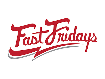 Logo Concept for Fast Friday Harness Racing glyph logo logotype script wordmark