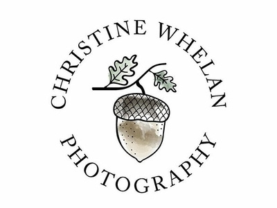 Christine Whelan Photography Logo Design acorn brand elm illustration leaf painting photographer logo watercolor watercolor logo