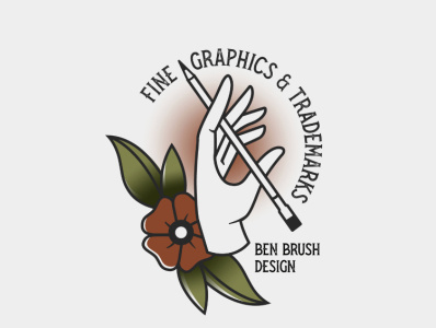 Ben Brush Design americana branding canada flower halifax hand illustration logo design nova scotia tattoo traditional tattoo typography