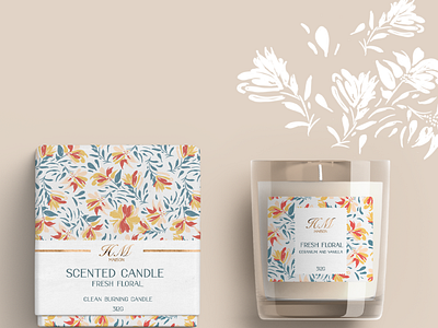 Floral Scented Candle