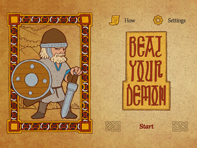 Beat Your Demon Start Screen app beat your demon screen