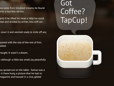 Coffee Site coffee cup ui website
