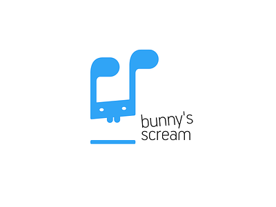 Bunny's Scream Logotype logo logotype music