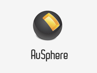 Ausphere Logotype gold logo logotype sphere trading