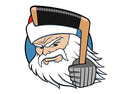 Ice Santas Logotype hockey logotype