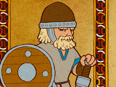 Viking app illustration viking