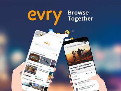 Evry App UX/UI Design app branding design graphic design illustration interface logotype mobile ui ux