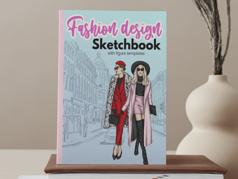 Fashion Design Sketchbook  Book Cover Design by Anindita Hossain Rhine on  Dribbble