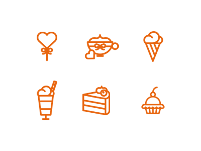 Sweet icons design icons iza izabela kasza sweets