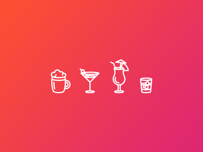 Drinks alcohol beer drinks flat icon iza izabela kasza party