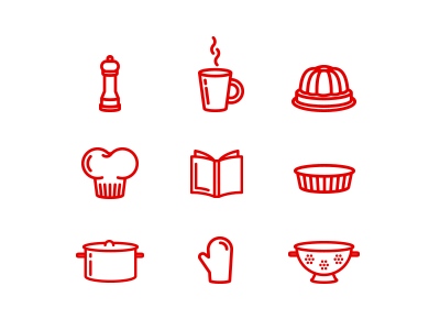 Kitchen Icon cooking flat icons iza izabela kasza kitchen mark simple symbol