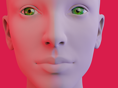 Realistic Human Head 3d 3d art 3d modeling 3drender arnoldrender blender design graphic design illustration logo maya motion graphics