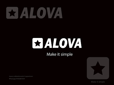 Alova Logo Design alova alova design animation app branding clean design graphic design icon illustration illustrator logo logo design minimal software typography ui ux vector website