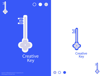 Creative Key Logo Design 3d animation branding building creative creativekey design graphic design illustration illustrator key keys logo vector